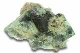 Fluorescent Green Fluorite Cluster - Diana Maria Mine, England #301662-1